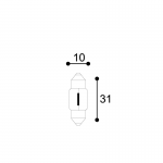 LAMPADA AUSILIARIA 12V 10X31 10