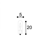 LAMPADA AUSILIARIA 12V W1,2W