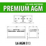 BATTERIA AGM L6