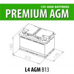 BATTERIA AGM L4