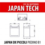 BATTERIA JAPAN 35 DX PICCOLI PIEDINO