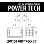 BATTERIA POWER COM 100 B01