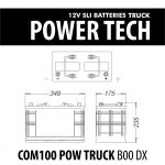 BATTERIA POWER COM 100 DX