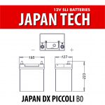 BATTERIA JAPAN 35 DX PICCOLI SENZA PIEDINO