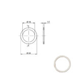 RONDELLA ALLUMINIO COTTO 18x24x1,5 MM