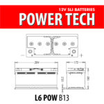 BATTERIA 12V L6 SLI 110Ah 950A