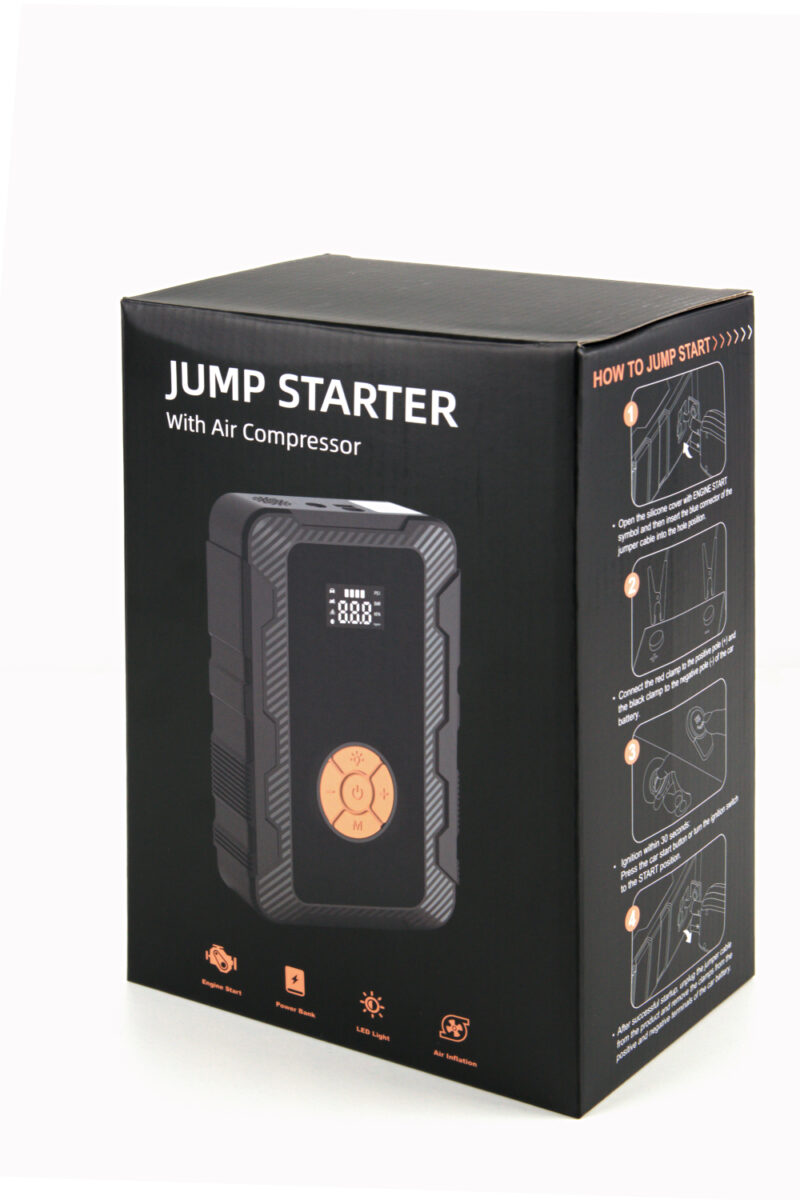 JUMP STARTER 1500A - POWER BANK & COMPRESSORE