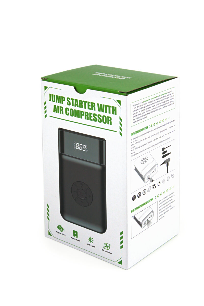 JUMP STARTER 600A - POWER BANK & COMPRESSORE